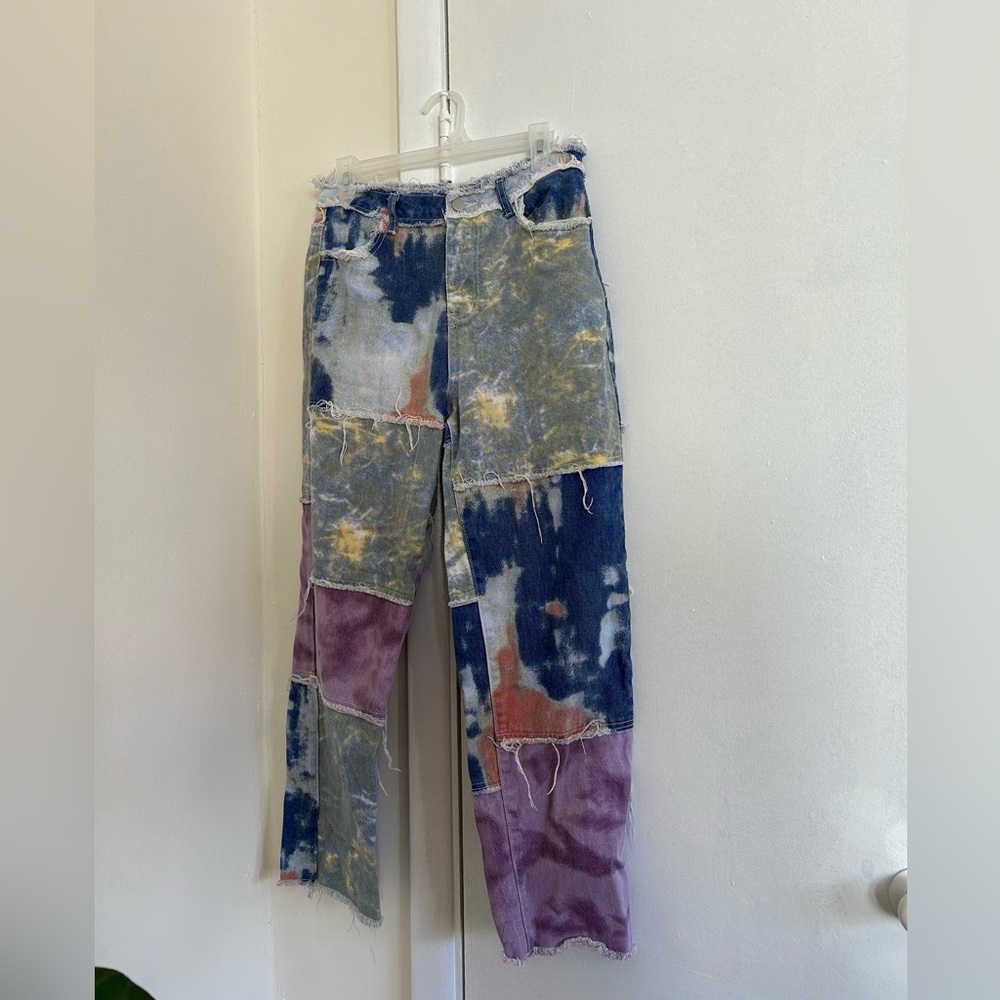 Fun patchwork jeans!